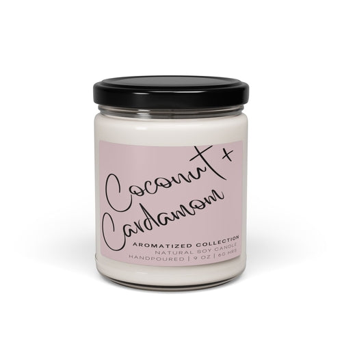 Coconut Cream Cardamom Scented Candle, Cozy Home Décor, Gift for Her,